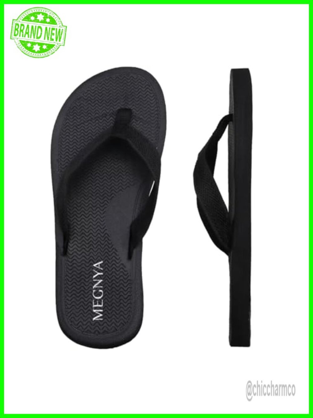 Quick Dry Fabric Flip Flops with Yoga Mat Sole - Beach Sandals